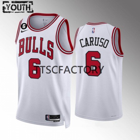 Dres Chicago Bulls Alex Caruso 6 Nike 2022-23 Association Edition Bijela Swingman - Dječji